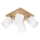 Ceiling spotlight APRILLIA 4xE27/25W/230V oak/white