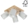 Ceiling spotlight APRILLIA 4xE27/25W/230V pine/grey - FSC certified