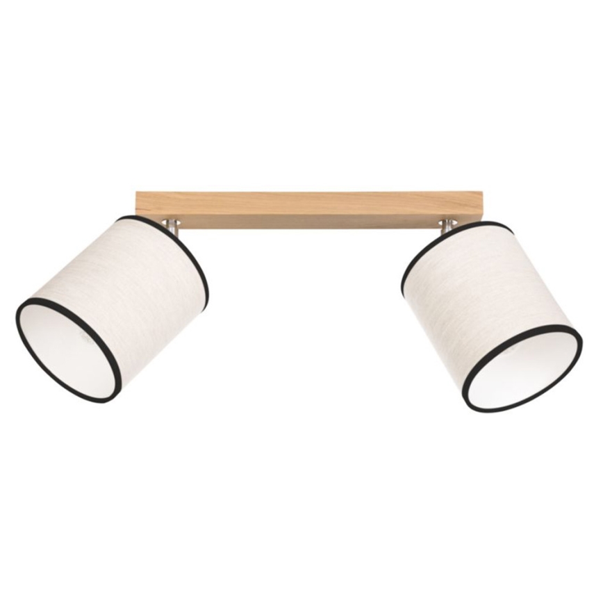 Ceiling spotlight BOHO 2xE27/25W/230V oak