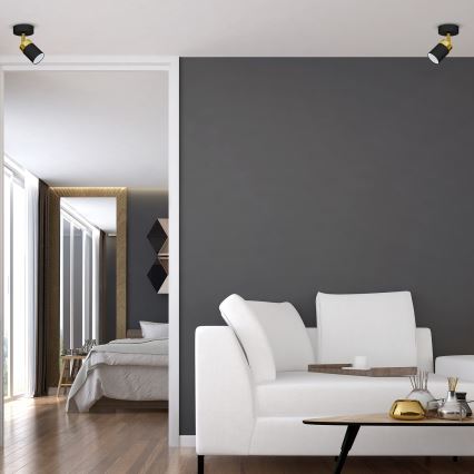 Ceiling spotlight JOKER 1xGU10/25W/230V black