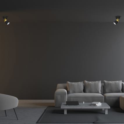 Ceiling spotlight JOKER 1xGU10/25W/230V black