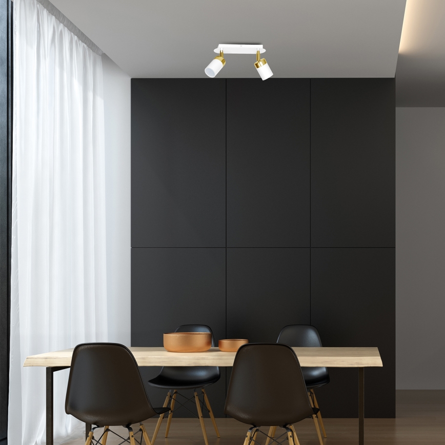 Ceiling spotlight JOKER 2xGU10/25W/230V white
