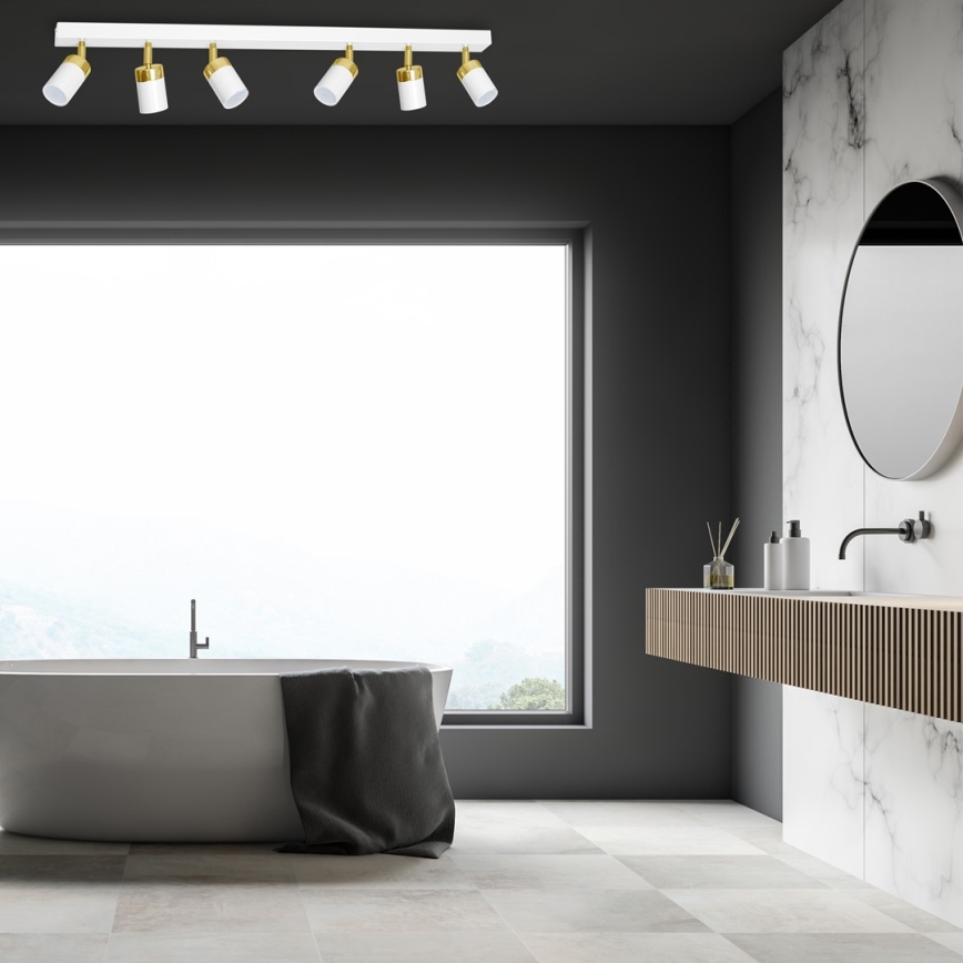 Ceiling spotlight JOKER 6xGU10/25W/230V white