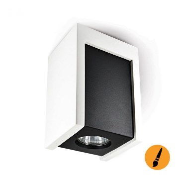 Ceiling spotlight LINDO NERO 1xGU10/25W/230V