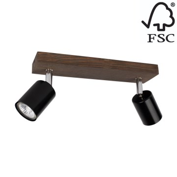 Ceiling spotlight MANARA  2xGU10/5W/230V pine - FSC certified