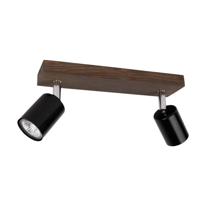Ceiling spotlight MANARA 2xGU10/5W/230V pine