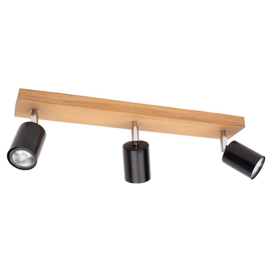 Ceiling spotlight MANARA  3xGU10/5W/230V pine