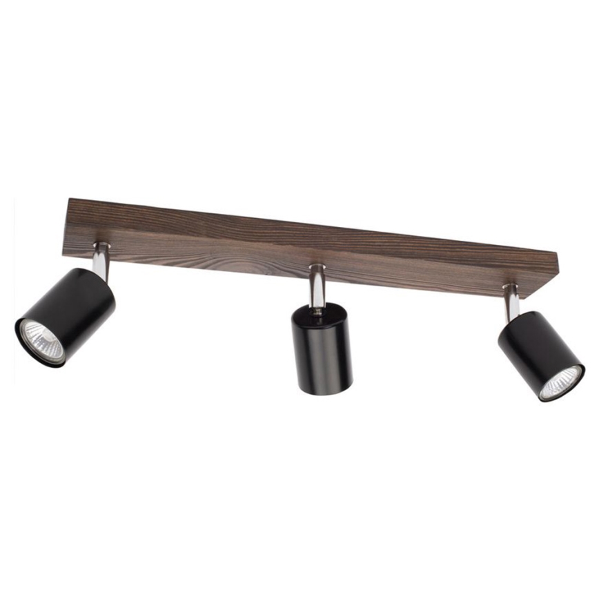 Ceiling spotlight MANARA 3xGU10/5W/230V pine