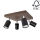 Ceiling spotlight MANARA 4xGU10/5W/230V pine - FSC certified