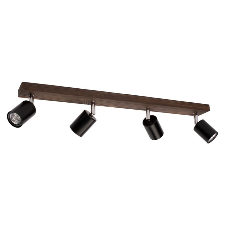 Ceiling spotlight MANARA 4xGU10/5W/230V pine