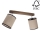 Ceiling spotlight NEGRO 2xE27/25W/230V pine - FSC certified