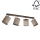 Ceiling spotlight NEGRO 4xE27/25W/230V pine - FSC certified