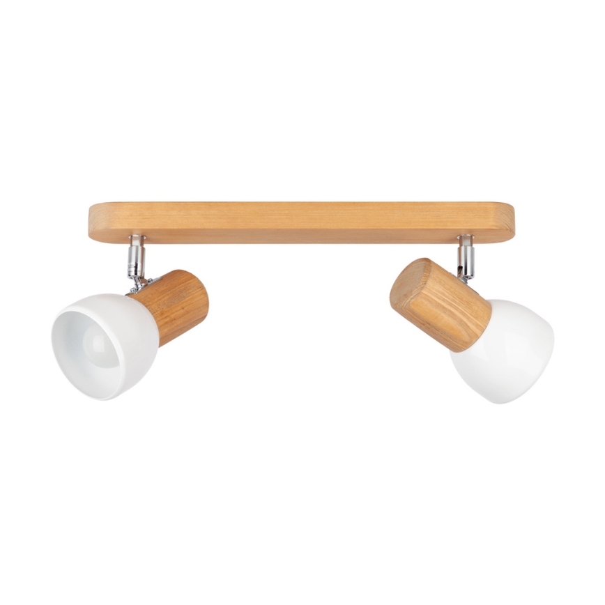 Ceiling spotlight NEL 2xE27/15W/230V pine
