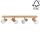 Ceiling spotlight NEL 4xE27/15W/230V pine  - FSC certified