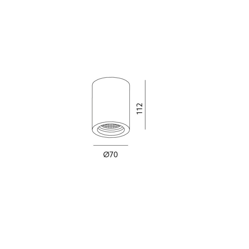 Ceiling spotlight PUTTO 1xGU10/35W/230V