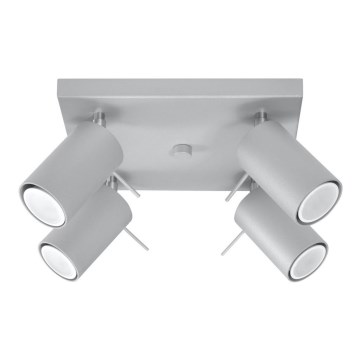 Ceiling spotlight RING 4xGU10/10W/230V