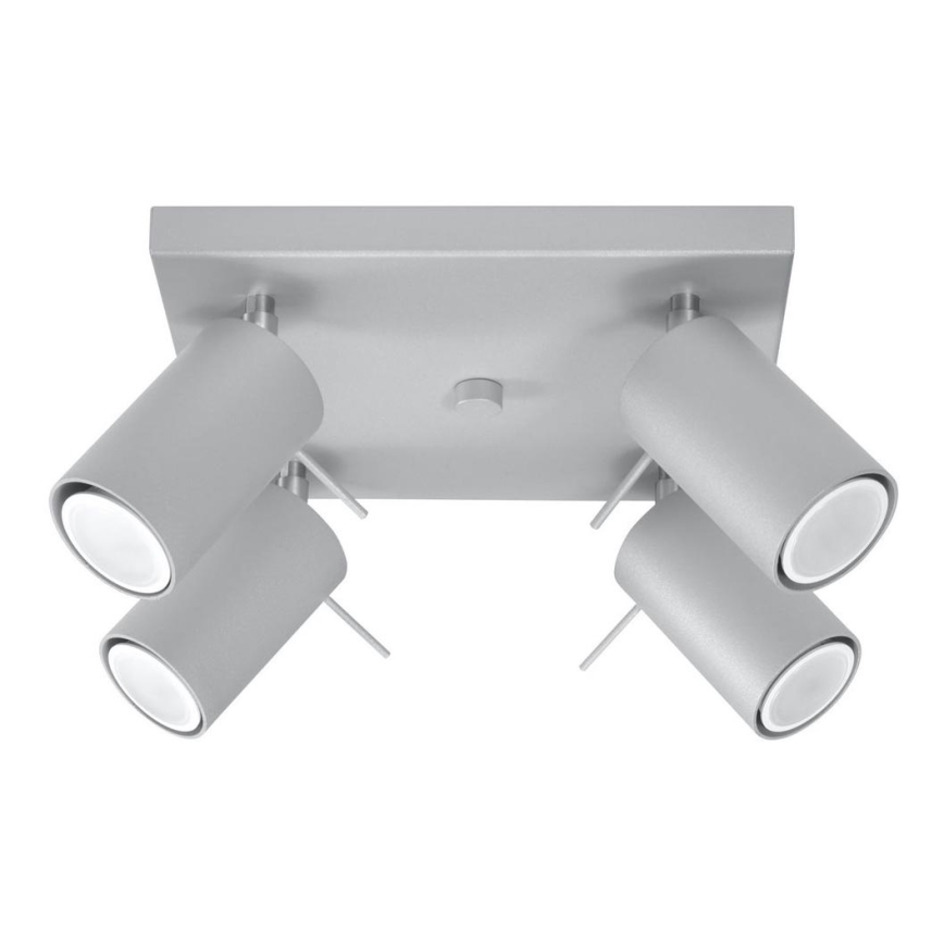 Ceiling spotlight RING 4xGU10/10W/230V