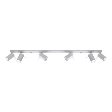Ceiling spotlight RING 6xGU10/10W/230V