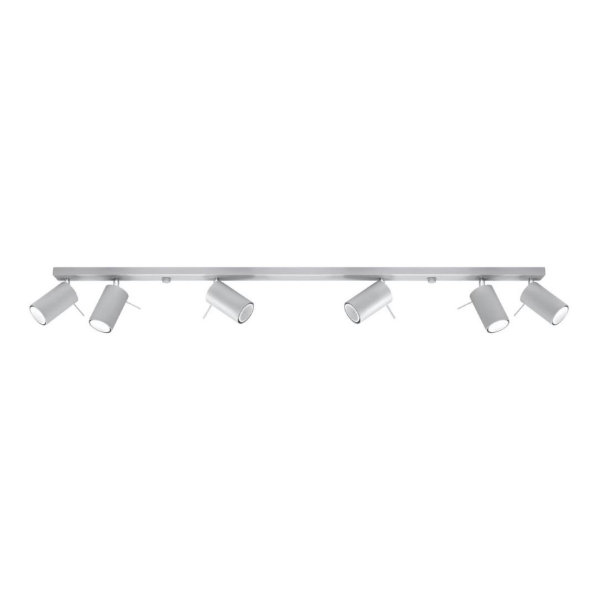 Ceiling spotlight RING 6xGU10/10W/230V