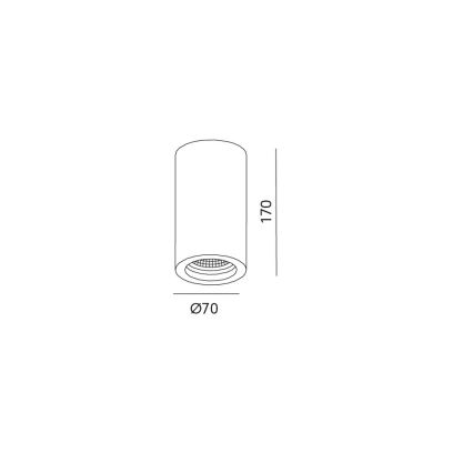 Ceiling spotlight STOA 1xGU10/35W/230V
