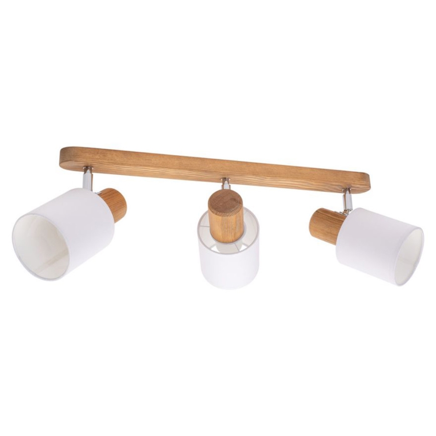 Ceiling spotlight TRENDY 3xE27/15W/230V pine
