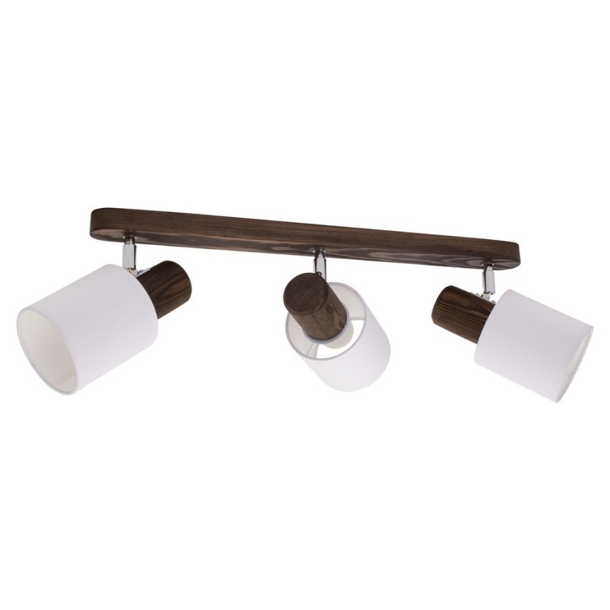 Ceiling spotlight TRENDY 3xE27/15W/230V pine