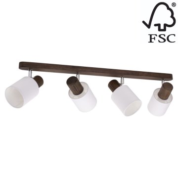 Ceiling spotlight TRENDY 4xE27/15W/230V pine - FSC certified