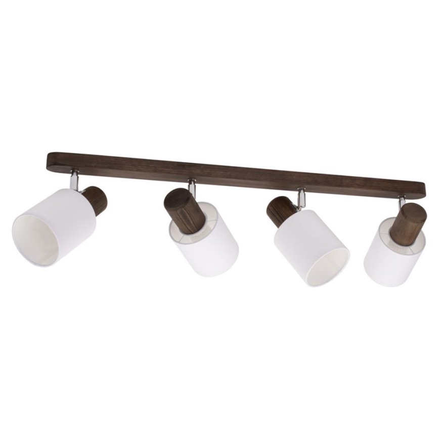 Ceiling spotlight TRENDY 4xE27/15W/230V pine