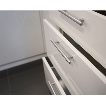 CELESTE 240 cm Glossy White Kitchen Unit
