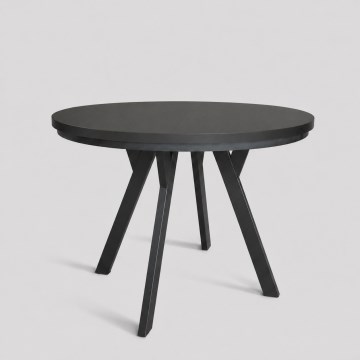 CENTRO Extendable Dining Table 100/140x77 cm, Black