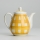 Ceramic coffee pot with a lid Lucie yellow