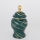 Ceramic jar 30x17 cm gold/green