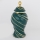 Ceramic jar 41x20 cm gold/green