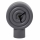 Ceramic Table Clock 16 cm 1xAA Grey