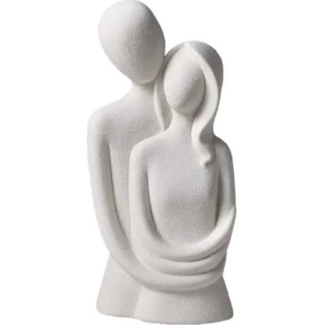 Ceramic tabletop decoration 20x9,5x7,5 cm grey