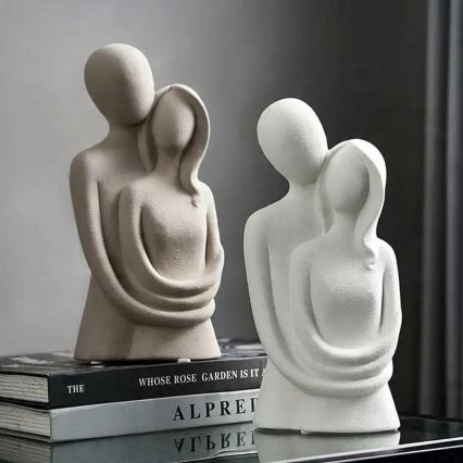 Ceramic tabletop decoration 20x9,5x7,5 cm grey