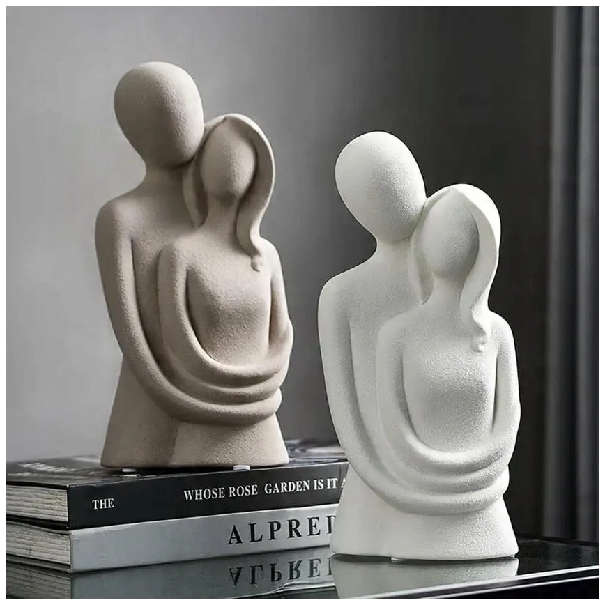 Ceramic tabletop decoration 20x9,5x7,5 cm grey