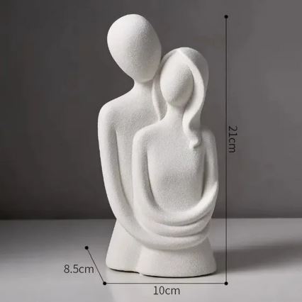 Ceramic tabletop decoration 20x9,5x7,5 cm grey