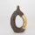 Ceramic vase 31,5x20x8 cm brown/gold