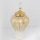 Ceramic vase 35x17,5 cm gold/white
