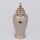 Ceramic vase 35x18,5 cm gold/grey