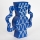Ceramic vase 37,5x35,5 cm blue