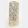 Ceramic vase 37x15 cm gold/white