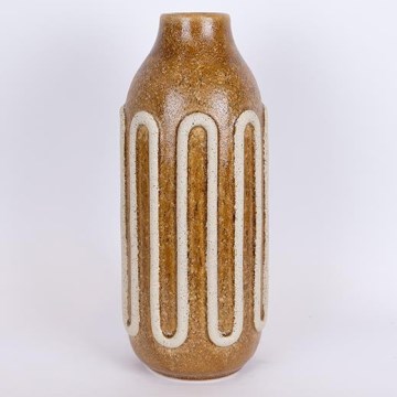 Ceramic vase 39x16,3 cm brown