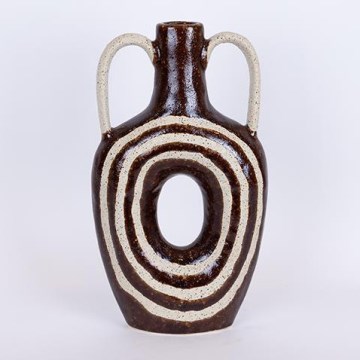 Ceramic vase 39x21,8 brown