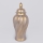 Ceramic vase 40,8x17,5 cm gold/grey
