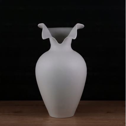 Ceramic vase 41,5x23 cm white
