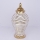 Ceramic vase 42,2x21,1 cm gold/white