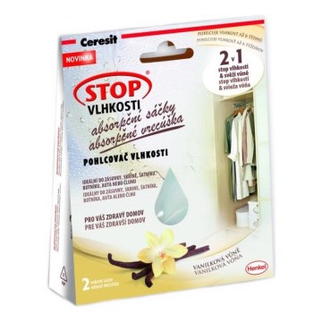 Ceresit - Moisture-absorbing sachets 2x 50 g, vanilla-scented