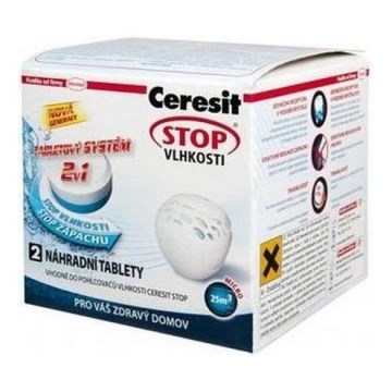 Ceresit - PEARL 2-in-1 Dehumidifier Tablets, 2 x 300 g, Unscented